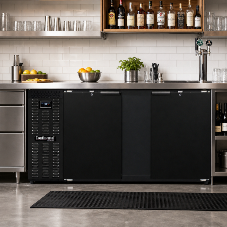 Product image #2 for Continental Refrigerator BB69N 69-Inch Front-Breathing Two-Door Refrigerated Back Bar Cooler