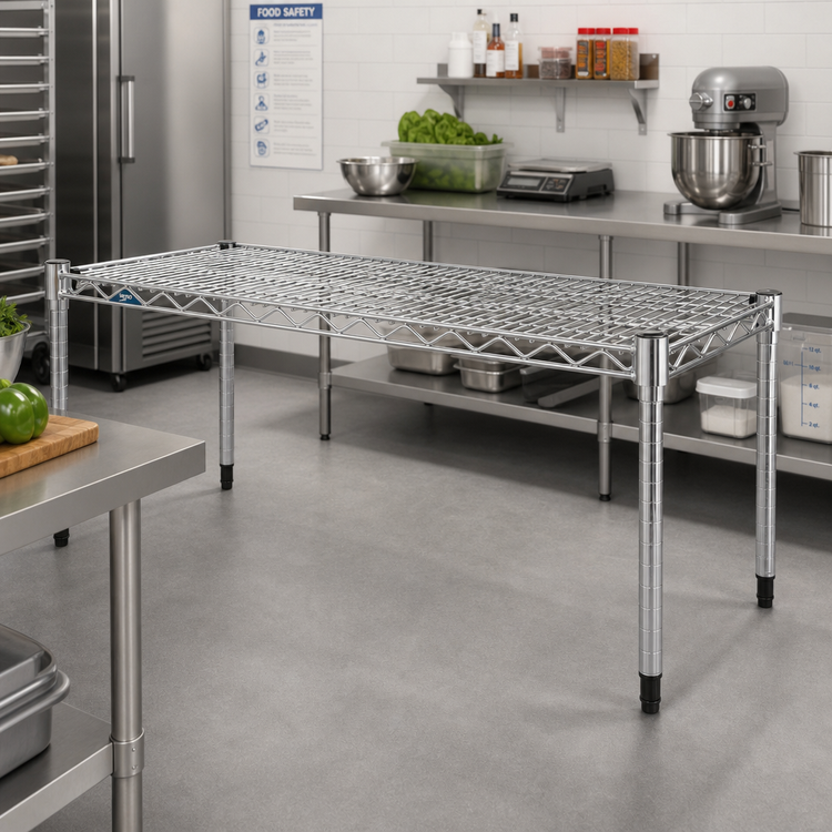 Product image #2 for Metro Super Erecta Super Adjustable Stainless Steel Wire Shelf, 72 x 24 Inches