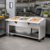 Thumbnail image #2 for Advance Tabco Triumph (Supreme) Ice Cooled Serving Counter, 3-Pan Capacity, Open Rear Base