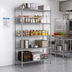 Thumbnail image #2 for Heavy Duty 5-Tier Chrome Wire Shelving Unit, 72 x 14 x 84 Inches, 800 lb. Capacity