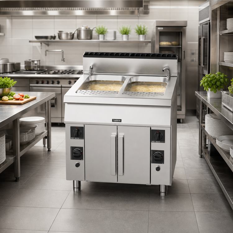 Product image #2 for Trento Natural Gas Double-Tank Pasta Cooker, 2 x 11.89-Gallon Tanks