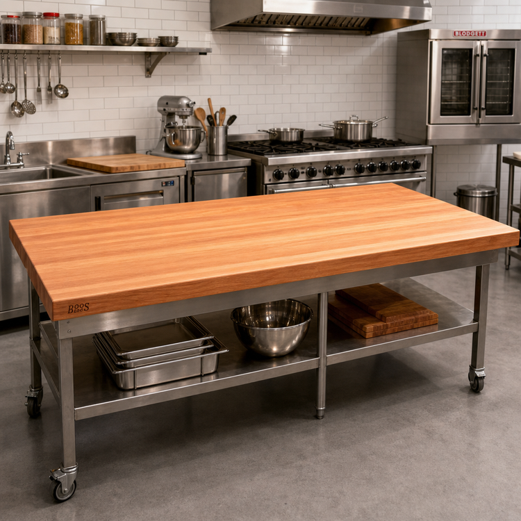 Product image #2 for Boos Block American Cherry Edge Grain Kitchen Countertop, 84 x 42 x 2-1/4 Inches