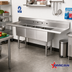 Thumbnail image #2 for Omcan 3-Compartment Pot Sink with Left and Right Drainboards, 24