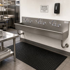 Thumbnail image #2 for Advance Tabco 19-18-72-ADA-F 3-Station Wall-Mounted ADA Hand Sink, 72-Inch, 5-Inch Bowl, 3 Wrist-Handle Faucets