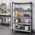 Thumbnail image #2 for Cambro Camshelving Basics Plus 4-Shelf Vented Polymer Shelf Kit, 18 x 36 Inches, Brushed Graphite