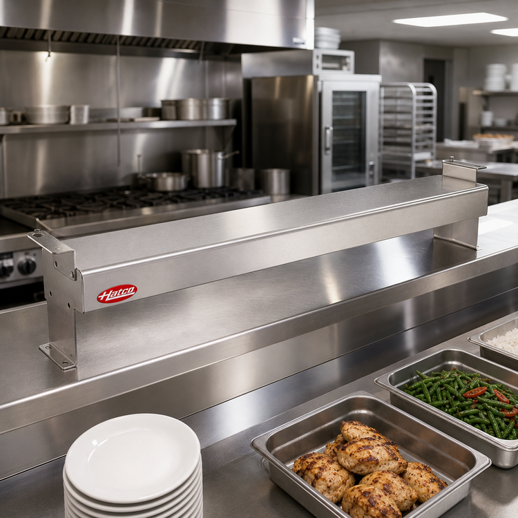 Product image #2 for Hatco Glo-Ray Narrow Max Single-Rod Unlighted Infrared Strip Heater, 24 Inch, Stainless Steel