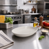Thumbnail image #2 for Stadia® 8-1/2-Inch Greige Deep Oblong Melamine Pasta Plate
