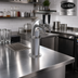 Thumbnail image #2 for Krowne Dual Faucet Glycol-Cooled Snakehead Countertop Beer Tower, Brushed Stainless Steel