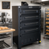 Thumbnail image #3 for Peerless 2324B 4-Section Gas Deck Bake Oven with 33 x 22-Inch Steel Deck Interiors
