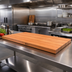 Thumbnail image #2 for Boos Block 72 Inch x 27 Inch x 3 Inch American Cherry Kitchen Countertop, Edge Grain, Varnique Finish