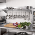 Thumbnail image #2 for John Boos Stallion 144-Inch Wall-Mounted Stainless Steel Pot Rack Shelf with 12 Hooks