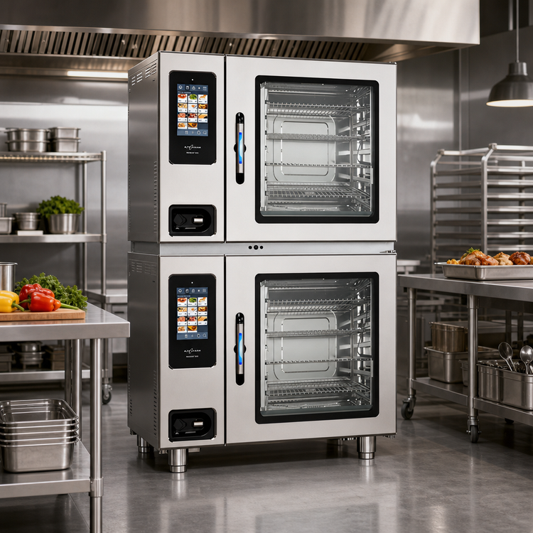 Product image #2 for Alto-Shaam Prodigi Pro 7-20G Double-Stack Gas Boilerless Combi Oven/Steamer
