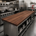 Thumbnail image #2 for John Boos Boos Block American Black Walnut Edge Grain Kitchen Countertop - 108 x 32 x 1-1/2 Inch, Penetrating Oil Finish