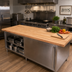 Thumbnail image #2 for John Boos Appalachian Blended Edge Grain Red Oak Island Countertop, 96 x 30 x 1-1/2 Inch, Varnique Finish