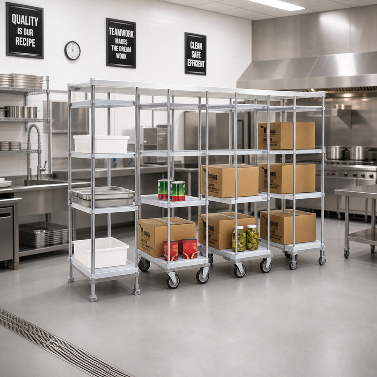 Product image #2 for Master Trak Overhead Track Mobile Unit Kit for 18-Inch Shelves