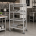 Thumbnail image #2 for Dinex 4-Shelf Multi-Purpose Aluminum Drying and Transport Rack with 1-1/2-Inch Tray Spacing