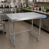 Thumbnail image #2 for BK Resources SVTOB-7224 Open Base Stainless Steel Work Table, 72W x 24D