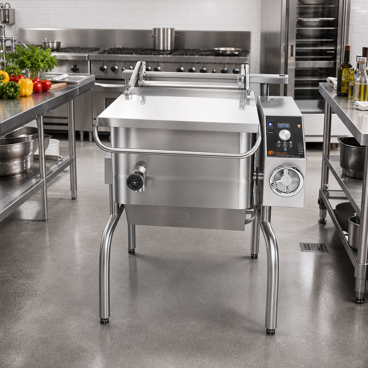 Product image #2 for Groen BPM-15EC 15-Gallon Electric Braising Pan, Manual Tilt, Classic Controls