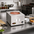 Thumbnail image #2 for Eagle Group RedHots 11QFW-208 Countertop Electric Food Warmer, 11-Quart Round Pan, Wet/Dry, Infinite Control, Stainless Steel, 208V