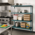 Thumbnail image #2 for Metro Super Erecta Pro Add-On Shelving Unit with Polymer Shelf Mats, 21W x 30D x 74H, 4 Shelves