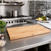 Thumbnail image #2 for Boos Block Blended Edge Grain Northern Hard Rock Maple Kitchen Countertop, 18 x 25 x 1-1/2 Inch, Penetrating Oil Finish