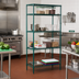 Thumbnail image #2 for Winco 24 x 48 x 72 Inch 4-Tier Stationary Epoxy Coated Green Wire Shelving Unit