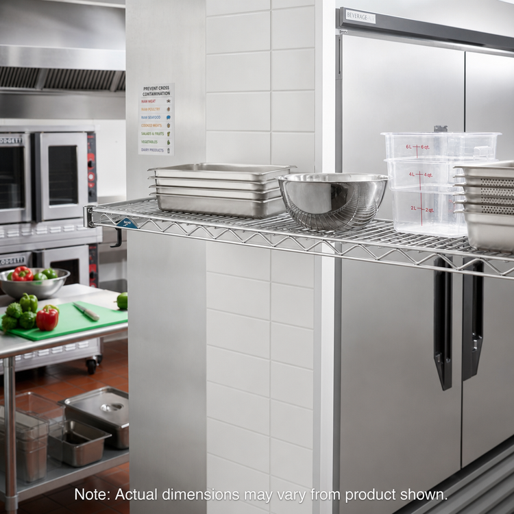 Product image #2 for Metro Super Erecta Super Adjustable 48 Inch x 14 Inch Stainless Steel Wire Shelf