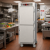 Thumbnail image #2 for Metro C5 6 Series Mobile Full-Height Pass-Thru Heated Holding Cabinet with Solid Dutch Doors and 34-Pan Capacity