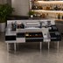 Thumbnail image #2 for Glastender 72-Inch All-In-One Underbar Ice Bin and Cocktail Station with Blender Shelf and Sink