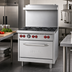 Thumbnail image #2 for Vulcan SX Series 36-Inch Natural Gas Commercial Gas Range with 6 Open Burners and Standard Oven