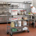 Thumbnail image #2 for Metro Super Erecta 5-Shelf Wire Stem Caster Cart, 36 x 21 Inches, Chrome Finish, 600 lb Capacity
