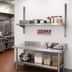 Thumbnail image #2 for Eagle Group 24-Inch Stainless Steel Wall-Mounted Cantilever Shelving Standard Upright