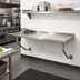 Thumbnail image #2 for Advance Tabco 72-Inch x 30-Inch Wall-Mounted Stainless Steel Table with 1-1/2-Inch Rear Backsplash