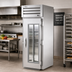 Thumbnail image #2 for True Spec Series 35-Inch Wide 1-Section Self-Contained Roll-Thru Refrigerator with Glass Front and Solid Rear Swing Doors
