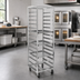 Thumbnail image #2 for Single Section No-Lift Stainless Steel End-Load Bun Pan Oven Rack, 10-Pan Capacity