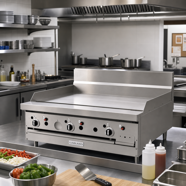 Product image #2 for Garland GF Starfire Pro 36-Inch Gas Restaurant Range Modular Top with Thermostatic Griddle