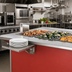 Thumbnail image #2 for Vollrath 4-Series Signature Server ADA Operator-Side Plate Rest with Lift-Off Bracket, 28 x 7 Inches