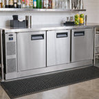 Thumbnail image #2 for Krowne BS-148 48-Inch Stainless Steel Front Kick Plate for Back Bar Coolers