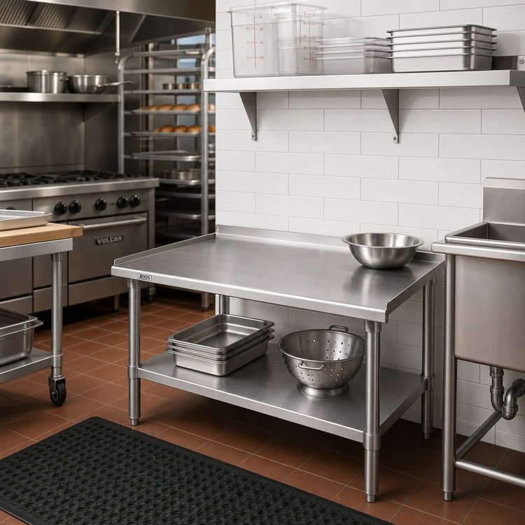 Product image #2 for John Boos Stainless Steel Equipment Stand, 30 x 24 x 24 Inches, with Adjustable Undershelf