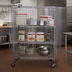 Thumbnail image #2 for Quantum Mobile Security Cage Unit with Doors and 4 Shelves, 48W x 21D x 69H, Chrome Plated