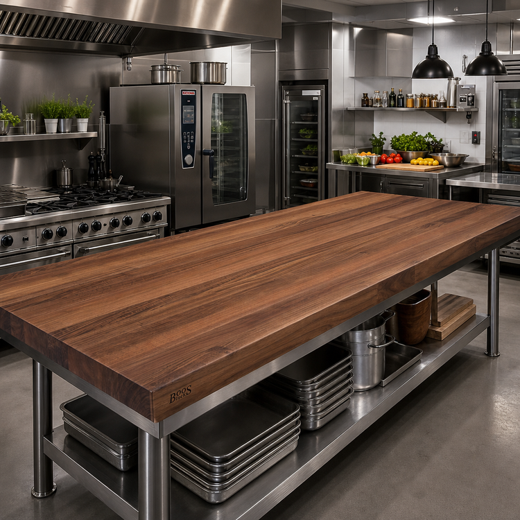 Product image #2 for Boos Block 144-Inch x 48-Inch American Black Walnut Kitchen Countertop with Varnique Finish