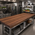 Thumbnail image #2 for Boos Block 144-Inch x 48-Inch American Black Walnut Kitchen Countertop with Varnique Finish