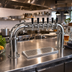 Thumbnail image #2 for Glastender Countertop Glycol-Cooled Pipe Pass-Thru Draft Dispensing Tower with 6 Faucets