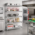 Thumbnail image #2 for Eagle Group 5-Tier Wire Shelving Add-On Unit with QuadTruss Shelves, 72 x 21 x 86 Inches, Stainless Steel Finish