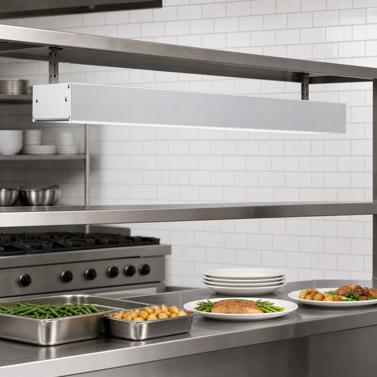 Product image #2 for Hatco Glo-Ray 84-Inch Single Unlighted Infrared Strip Heater, Aluminum, 2050W