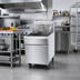 Thumbnail image #1 for Atosa CookRite ATFS-75ES-LP 5-Burner Floor Model Propane Deep Fryer, 75 lb. Capacity