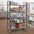 Thumbnail image #2 for Cambro Camshelving Elements XTRA 5-Tier Solid Stationary Starter Unit, 18-Inch Deep x 54-Inch Wide x 84-Inch High, Speckled Gray