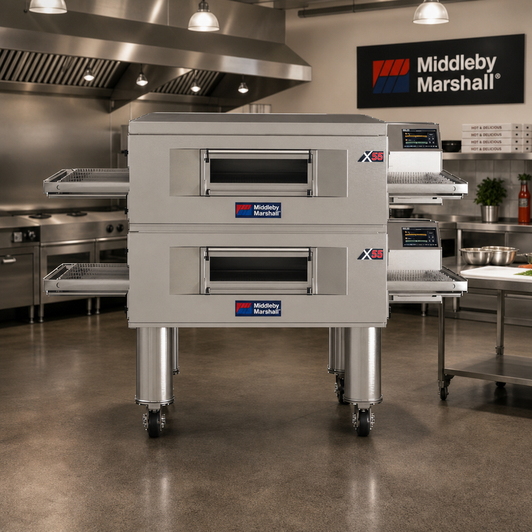 Product image #2 for Middleby Marshall X55G-2 Double-Deck Gas Conveyor Pizza Oven