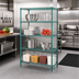 Thumbnail image #2 for EagleGard 4-Tier Stationary Wire Starter Shelving Unit, 36W x 24D x 74H, EAGLEgard Hybrid Epoxy Finish
