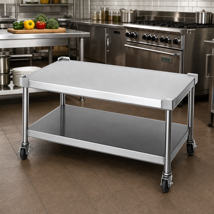 Product image #2 for Jade Range ST-42 42-Inch Stainless Steel Equipment Stand with Open Base and Bottom Shelf
